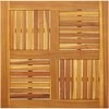 Stalviršis, 80x80x2,2cm, akacijos medienos masyvas, kvadratinis