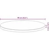 Stalviršis, 90x4cm, akacijos medienos masyvas, apskritas