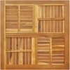 Stalviršis, 90x90x2,2cm, akacijos medienos masyvas, kvadratinis