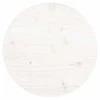 Stalviršis, baltas, 30x3cm, pušies medienos masyvas, apskritas