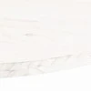 Stalviršis, baltas, 80x40x2,5cm, pušies masyvas, ovalus