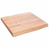 Stalviršis, šviesiai rudas, 40x40x(2-4) cm, medienos masyvas