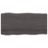Stalviršis, tamsiai ruda, 100x50x(2-4) cm, medienos masyvas