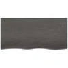 Stalviršis, tamsiai rudas, 100x50x(2-4) cm, ąžuolo masyvas