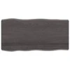 Stalviršis, tamsiai ruda, 100x50x(2-6) cm, medienos masyvas