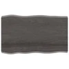 Stalviršis, tamsiai ruda, 100x60x(2-4) cm, medienos masyvas