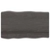 Stalviršis, tamsiai ruda, 100x60x(2-6) cm, medienos masyvas