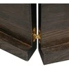 Stalviršis, tamsiai ruda, 140x60x(2-4) cm, medienos masyvas