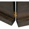 Stalviršis, tamsiai rudas, 200x60x(2-4) cm, ąžuolo masyvas