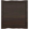 Stalviršis, tamsiai pilkas, 60x60x4cm, ąžuolo masyvas