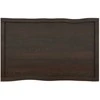 Stalviršis, tamsiai ruda, 100x60x(2-6) cm, medienos masyvas