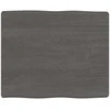 Stalviršis, tamsiai ruda, 60x50x(2–6)cm, medienos masyvas