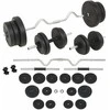 Štangos ir hantelių rinkinys, 60 kg