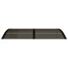 Stogelis durims, juodos spalvos, 150x75cm, polikarbonatas