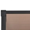 Stogelis durims, juodos spalvos, 297,5x90cm, polikarbonatas