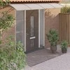 Stogelis durims, pilkos spalvos, 350x100cm, polikarbonatas