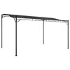 Stoginė, antracito spalvos, 4x3m, audinys ir plienas, 180g/m²