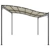 Stoginė, kreminės spalvos, 4x3m, audinys ir plienas, 180g/m²