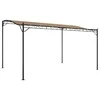 Stoginė, taupe spalvos, 4x3m, audinys ir plienas, 180g/m²