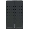 Stoginė trim konteineriams, antracito, 207x79x117cm, plienas
