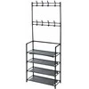 Excellent Houseware Storage solutions Drabužių kabykla su 4 lentynomis, 60x26x155cm