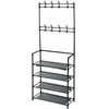 Excellent Houseware Storage solutions Drabužių kabykla su 4 lentynomis, 60x26x155cm