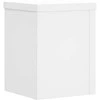Stovai augalams, 2vnt., balti, 15x15x20cm, apdirbta mediena