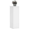 Stovai augalams, 2vnt., balti, 25x25x80cm, apdirbta mediena