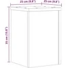 Stovai augalams, 2vnt., sendintos medienos, 25x25x35cm, mediena