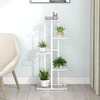 Stovas augalams, 5 lentynos, baltas, 43x22x98cm, metalas