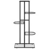 Stovas augalams, 5 lentynos, juodas, 43x22x98cm, metalas
