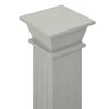 Stovas augalams-stačiakampė kolona, pilkas, 17x17x66cm, MDF