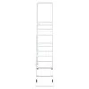 Stovas augalams su ratukais, baltas, 94,5x25x92,5cm, metalas
