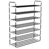 Stovas batams, 7 lentynos, metalinis ir plastikinis, juodas