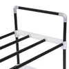 Stovas batams, 7 lentynos, metalinis ir plastikinis, juodas