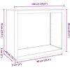 Stovas malkoms, 100x40x80cm, galvanizuotas plienas