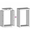 Stovas malkoms, 60x40x100cm, galvanizuotas plienas