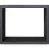 Stovas malkoms, antracito spalvos, 100x40x80cm, plienas