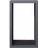 Stovas malkoms, antracito spalvos, 60x40x100cm, plienas