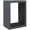 Stovas malkoms, antracito spalvos, 60x40x80cm, plienas