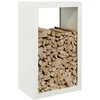 Stovas malkoms, baltos spalvos, 60x40x100cm, plienas