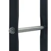 Stovas malkoms, juodos spalvos, 100x25x100cm, plienas