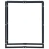 Stovas malkoms, juodos spalvos, 80x25x100cm, plienas