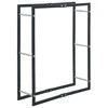 Stovas malkoms, juodos spalvos, 80x25x100cm, plienas