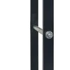 Stovas malkoms, juodos spalvos, 80x25x100cm, plienas