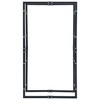 Stovas malkoms, juodos spalvos, 80x25x150cm, plienas