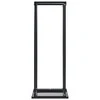 Stovas malkoms su pagrindu, juodos sp., 37x37x113 cm, plienas