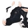 Stovintis pliušinis žaislas karvė, juodas ir baltas, XXL
