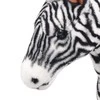 Stovintis pliušinis žaislas zebras, juodas ir baltas, XXL