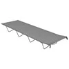 Stovyklavimo gultas, pilkas, 180x60x19cm, audinys ir plienas